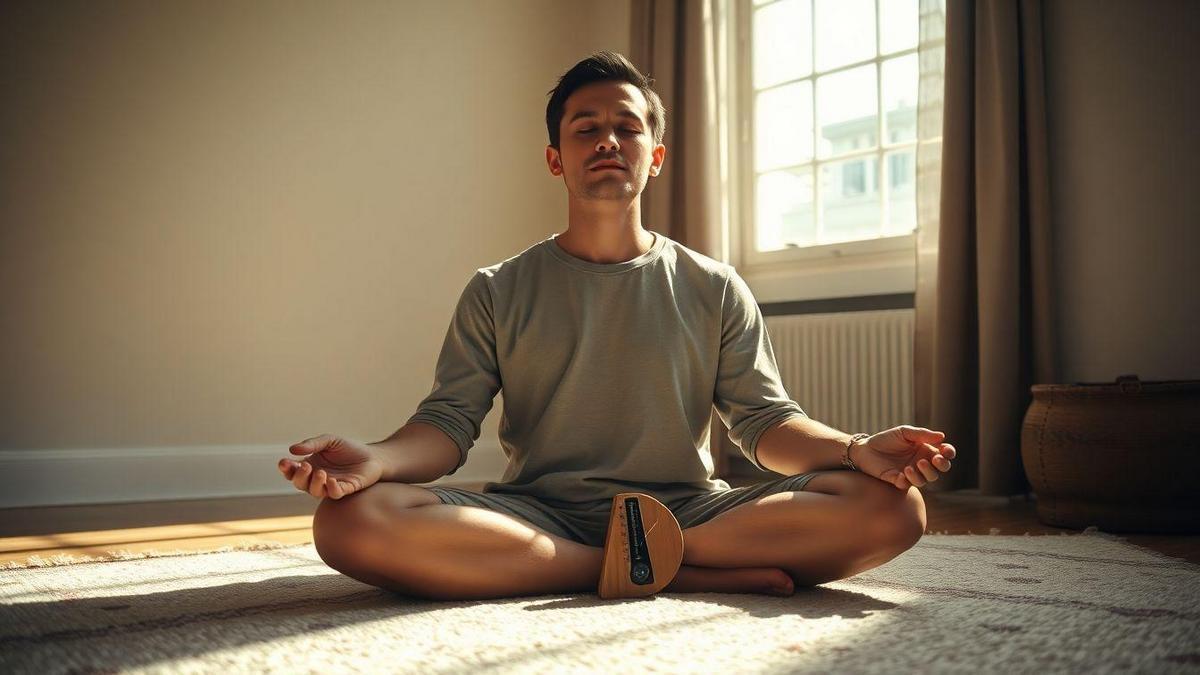 I practice mindful metronome training with breathing